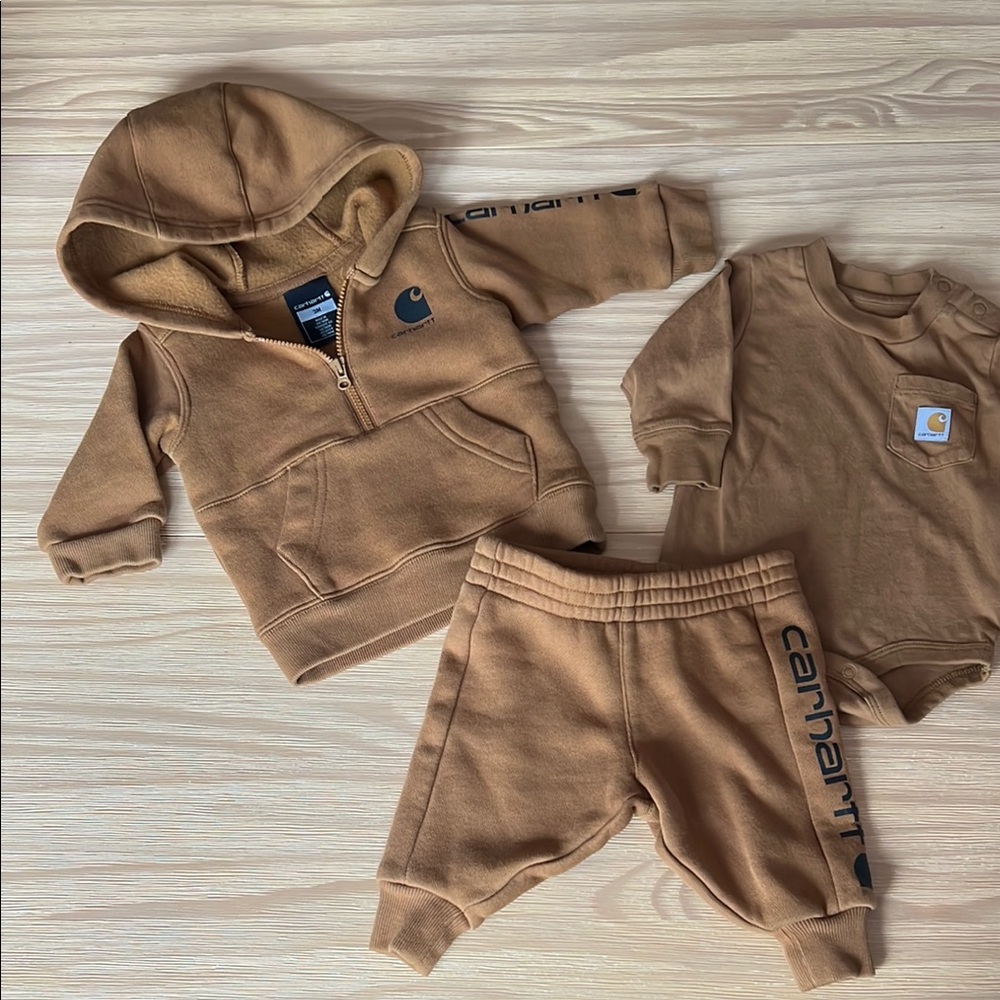 Carhartt Brown Matching Set Cozy Cotton Blend